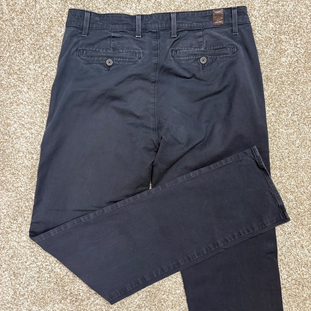AG Adriano Goldschmied The Slim Khaki Mens 32Rx33 Navy Blue Slim Leg Pants